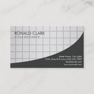 Modern Professionell Black Silver Metall Steel Visitkort