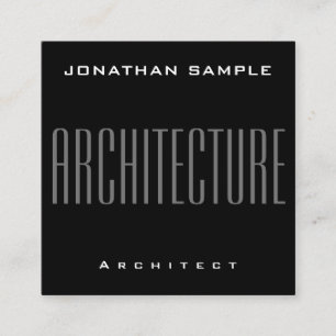 Modern Professionell Business Architecture för Ele Fyrkantigt Visitkort
