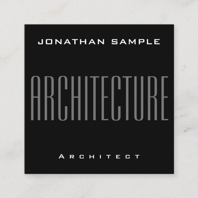 Modern Professionell Business Architecture för Ele Fyrkantigt Visitkort (Framsida)