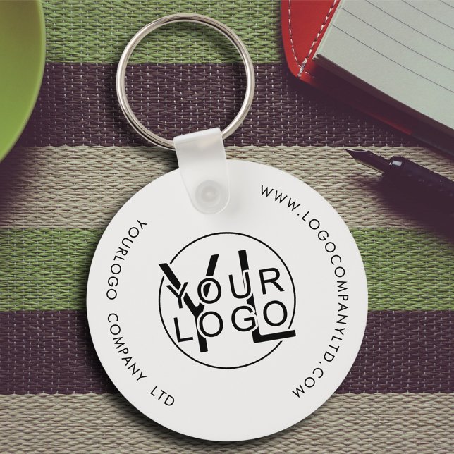 Modern Professionell Business Company Black Logoty Nyckelring (Skapare uppladdad)