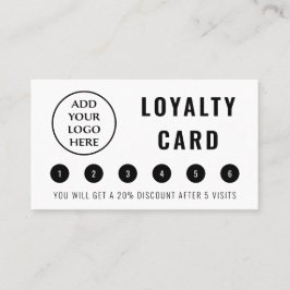Modern Professionell Business Logotyp Social Media Lojalitetskort