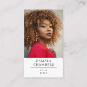 Modern Professionell Business Photo Glamous Visitkort