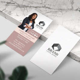 Modern Professionell Business Photo Porträtt & Log Visitkort