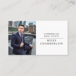 Modern Professionell Business Photo Real Gods Visitkort