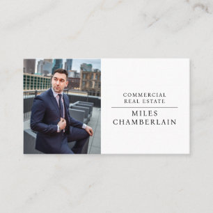 Modern Professionell Business Photo Real Gods Visitkort