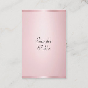 Modern Professionell Calligraphy Elegant Ro Guld Visitkort