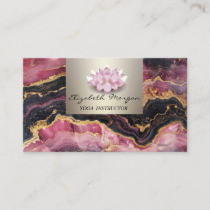 Modern professionell charm,Lotus,Burgundermarmor Visitkort