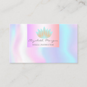 Modern Professionell Charmerande, Lotus, Holografi Visitkort