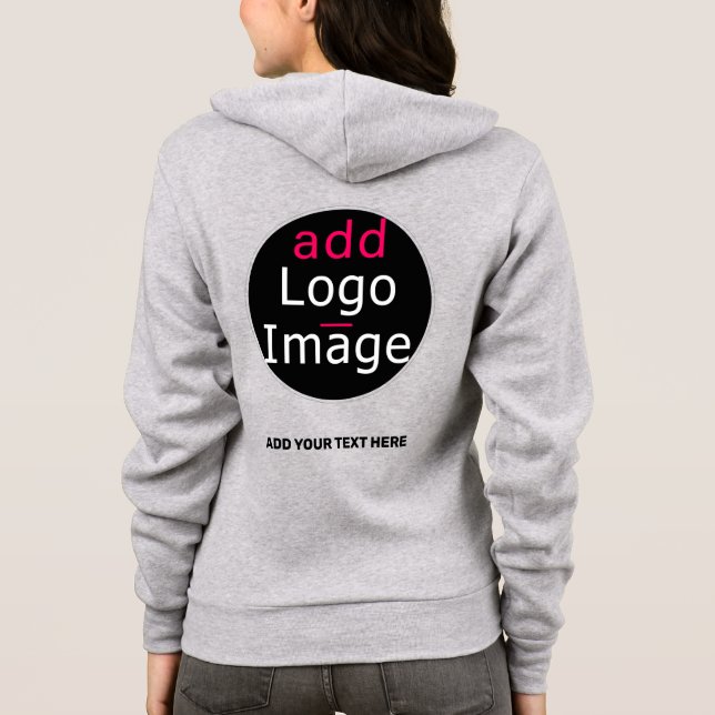 Modern Professionell Chic Anpassningsbar Branding  T Shirt (Baksida)