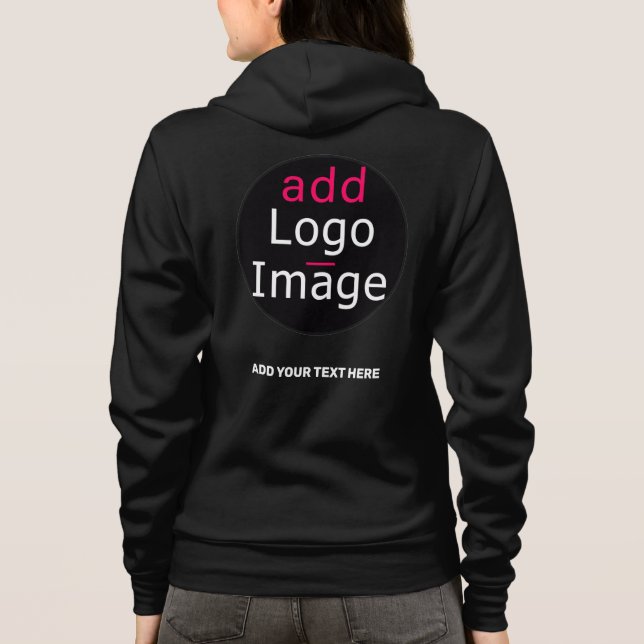 Modern Professionell Chic Anpassningsbar Branding  T Shirt (Baksida)