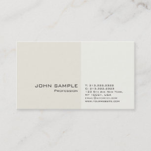 Modern Professionell Classy Clean Plain Visitkort