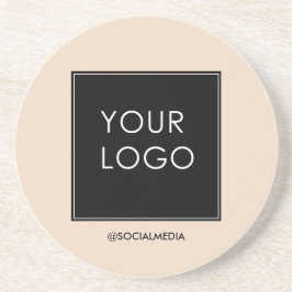 Modern Professionell Company Logotyp Beige Underlägg