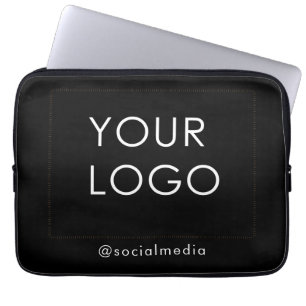 Modern Professionell Company Logotyp Black Laptop Fodral