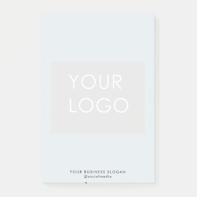 Modern Professionell Company Logotyp Blue Post-it Block (Framsida)