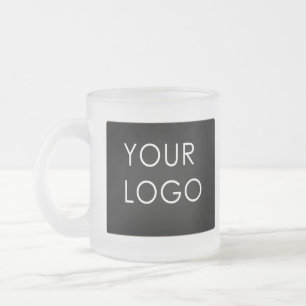 Modern Professionell Company Logotyp Promo Frostad Glasmugg