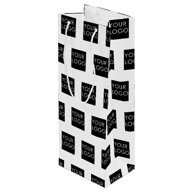 Modern Professionell Company Logotyp White (Baksidan Vinklad)