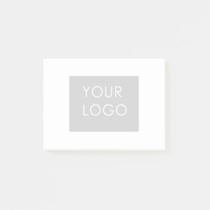 Modern Professionell Company Logotyp White Post-it Block