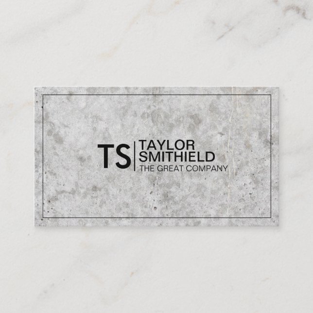 Modern Professionell Corporate Trendig Conreta Visitkort (Framsida)