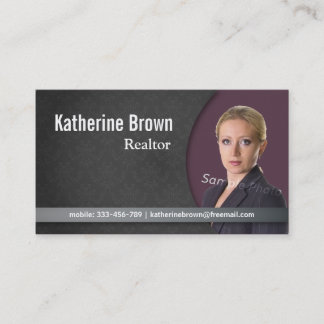 Modern, Professionell, damast, Fastighet, Foto Visitkort