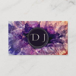 Modern Professionell DJ Metallic Quartz Visitkort