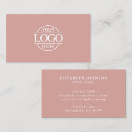 Modern Professionell Dusty Ro Company Logotyp Visitkort