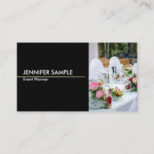 Modern Professionell Elegant Black och Guld Färg Visitkort