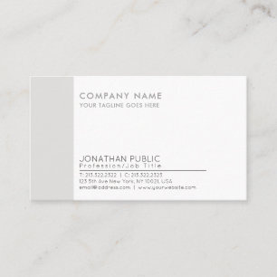 Modern Professionell Elegant Corporate Plain Visitkort
