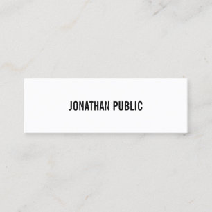 Modern Professionell Elegant - enkel enkel, enkel, Mini Visitkort