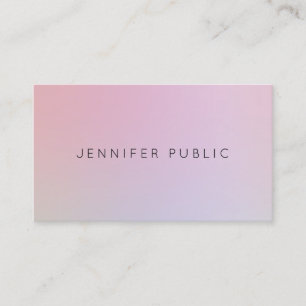 Modern Professionell Elegant Färg Design Plain Visitkort