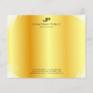 Modern Professionell Elegant Monogram Guld-mall