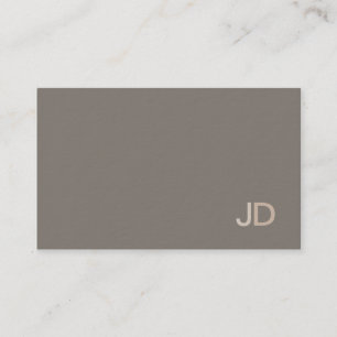 Modern Professionell Elegant Monogram Plain Trendi Visitkort