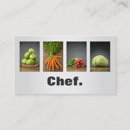 Modern Professionell Elegant Nutrition Chef Visitkort