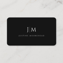 Modern Professionell enkel Monogram-minimalistisk Visitkort