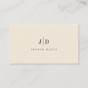 Modern Professionell Enkel Monogram Visitkort