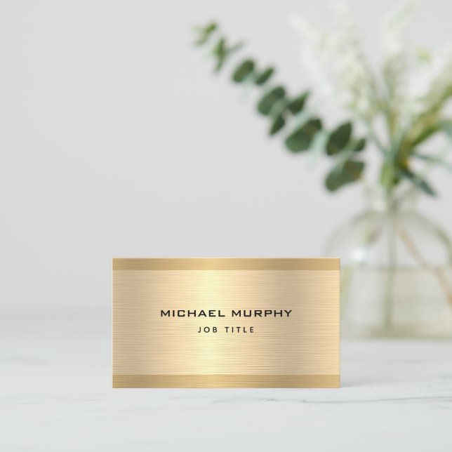 Modern Professionell, enkel skript, minimalistisk Visitkort (Stående Fram)