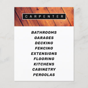 Modern professionell faux wood work struktur flygblad