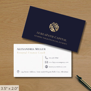 Modern Professionell Finance Visitkort