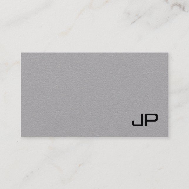 Modern Professionell för Anpassningsbar Monogram Visitkort (Framsida)