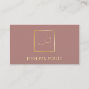 Modern Professionell för elegant i Monogram för Gu Visitkort