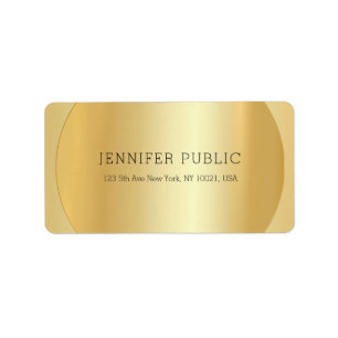 Modern Professionell för Faux Guld Elegant Adressetikett