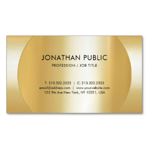 Modern Professionell för Faux Guld Elegant Magnetiska Visitkort