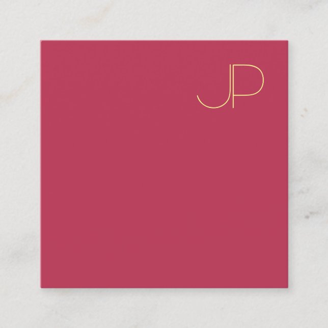 Modern Professionell för guld Fyrkantigt Visitkort (Framsida)