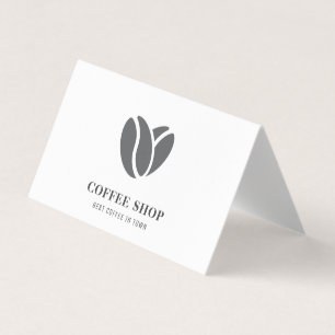Modern Professionell för kaffesoptik Black Visitkort