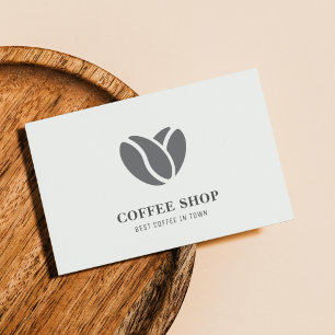 Modern Professionell för kaffesoptik Black Visitkort