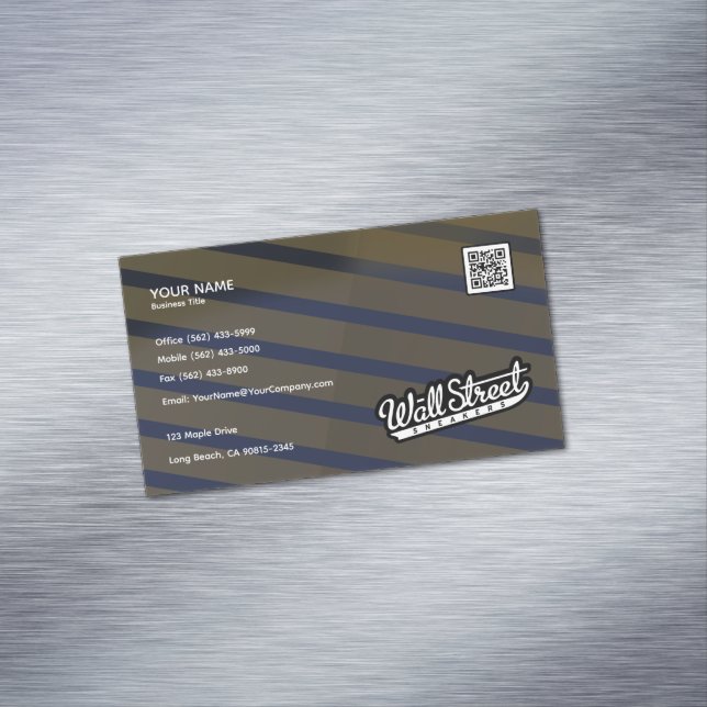 Modern Professionell för luxe-gradient Foil Magnetiska Visitkort (In Situ)