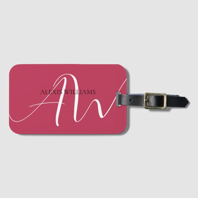 Modern Professionell för minimal Elegant Bagagebricka (Framsida horisontal)