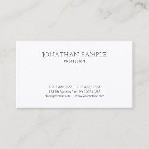 Modern Professionell för minimal Elegant Visitkort