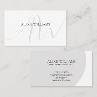 Modern Professionell för minimal Elegant Visitkort