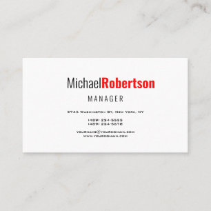 Modern Professionell för minimal Elegant Visitkort