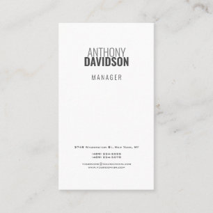 Modern Professionell för minimal Elegant Visitkort
